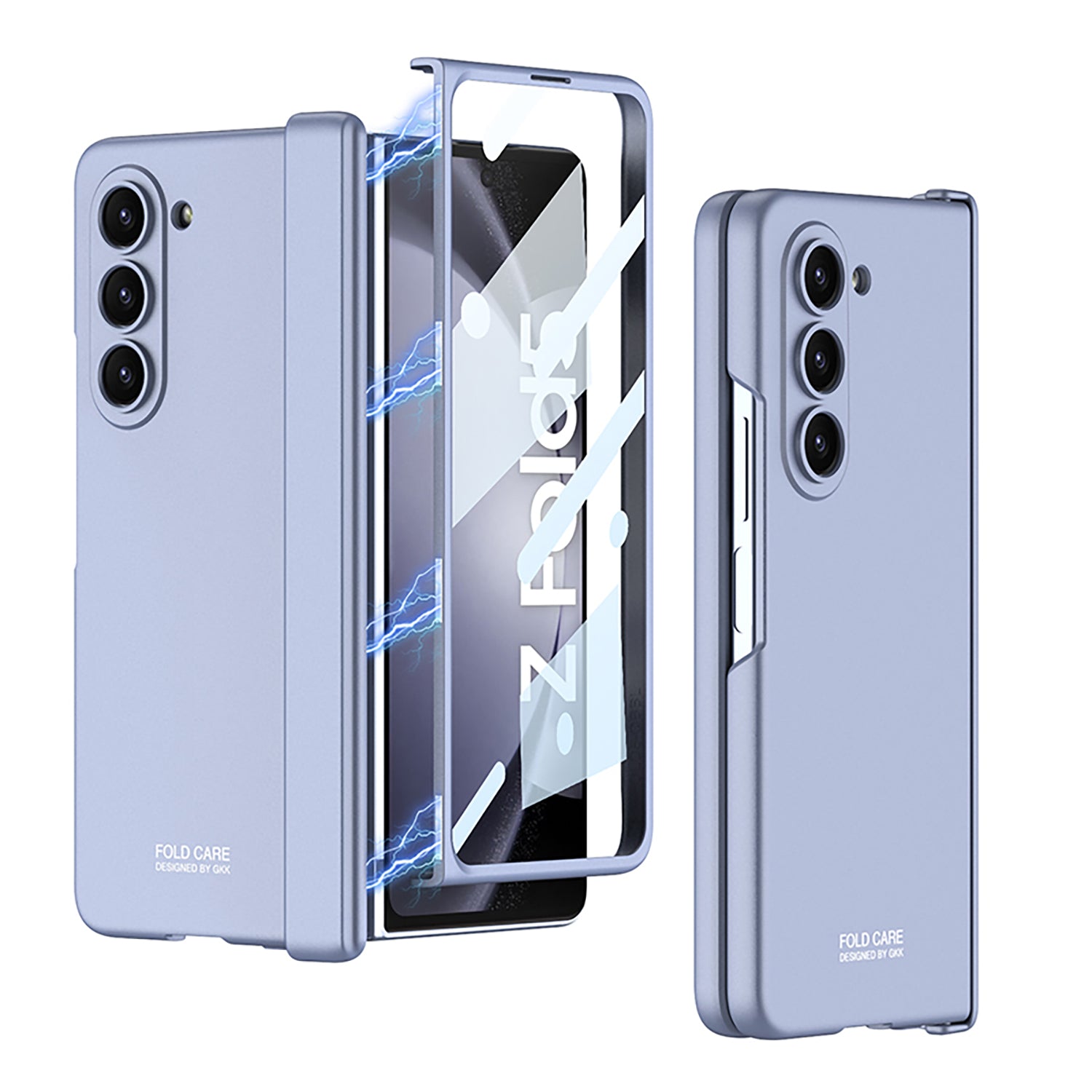 GKK Anti-Drop Phone Case for Samsung Galaxy Z Fold5 5G Magnetic Hinge Hard PC Cover with Tempered Glass Screen Film GKK Anti-Drop Phone Case for Samsung Galaxy Z Fold5 5G Magnetic Hinge Hard PC Cover with Tempered Glass Screen Film